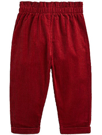 Pantalon bébé en velours côtelé grace