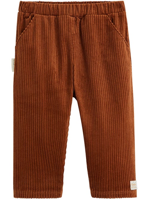 Pantalon bébé en velours côtelé moka - Kiabi Pantalon bébé en velours côtelé moka - Kiabi