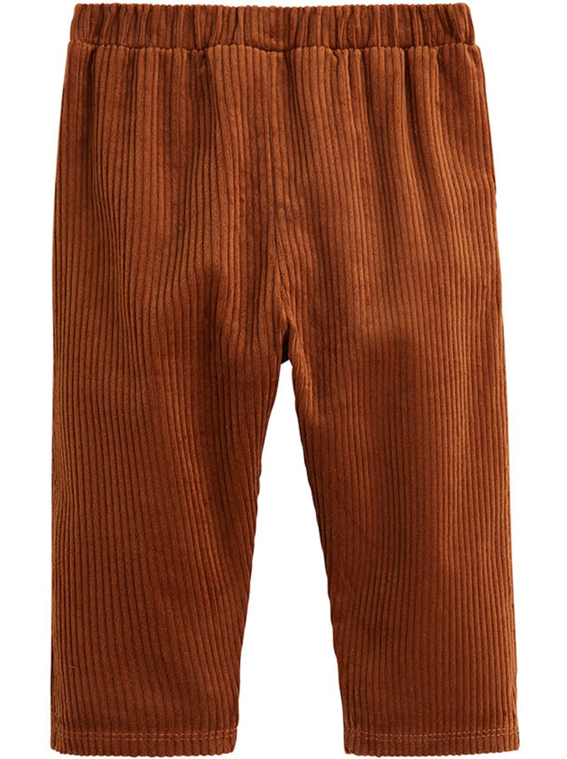 Pantalon bébé en velours côtelé Moka Marron - Kiabi