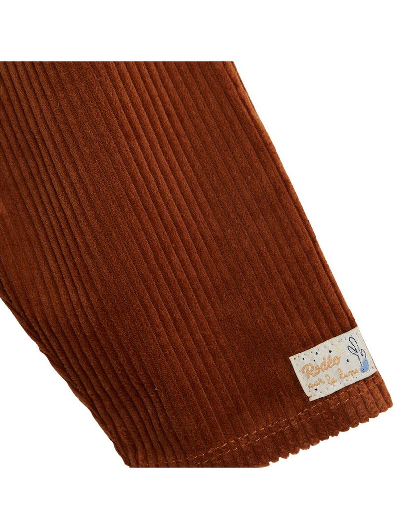 Pantalon bébé en velours côtelé Moka Marron - Kiabi