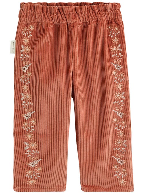 Pantalon bébé en velours côtelé ollie - Kiabi