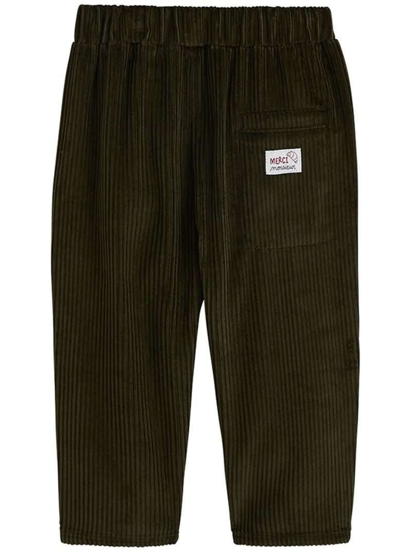 Pantalon bébé en velours côtelé pistache Vert - Kiabi