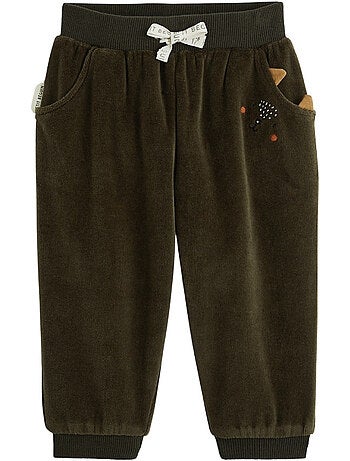 Pantalon bébé en velours ginkgo