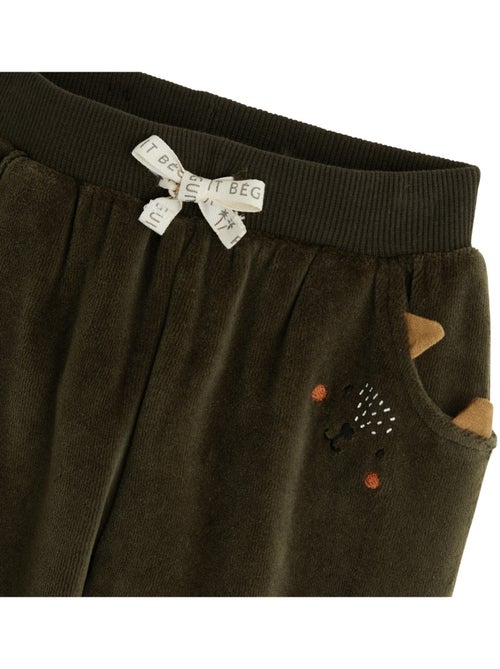 Pantalon bébé en velours ginkgo - Kiabi Pantalon bébé en velours ginkgo - Kiabi
