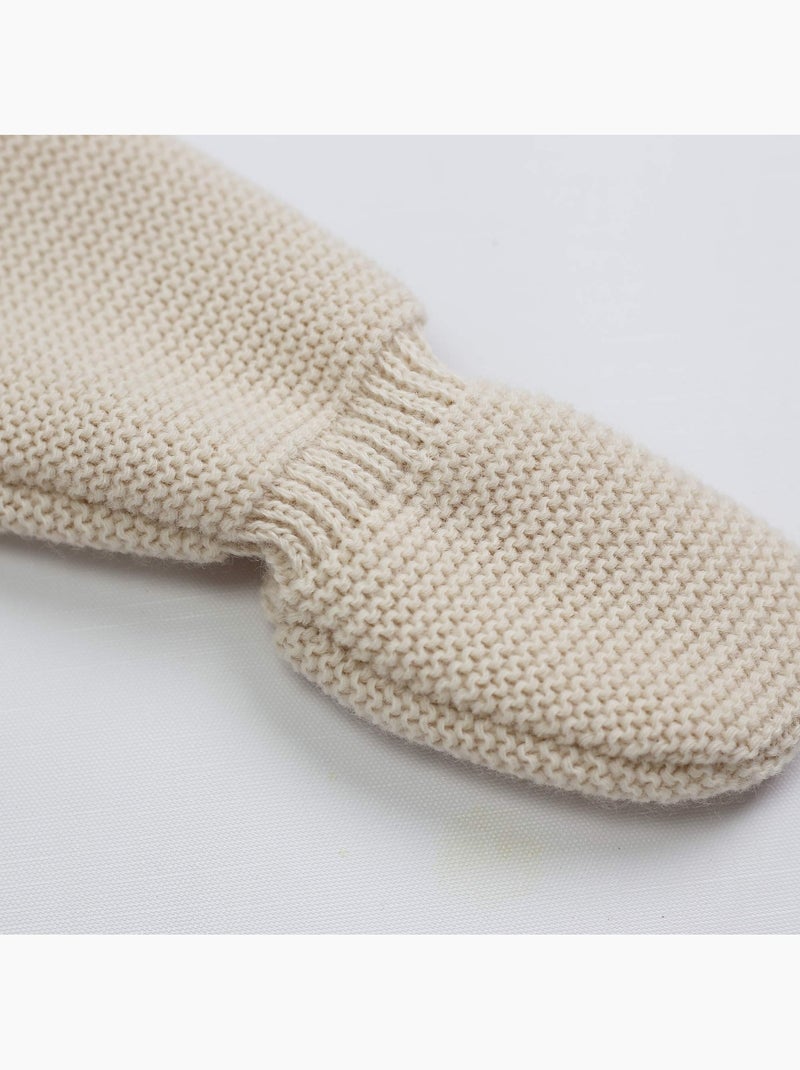 Pantalon Bébé Maille Beige - Kiabi
