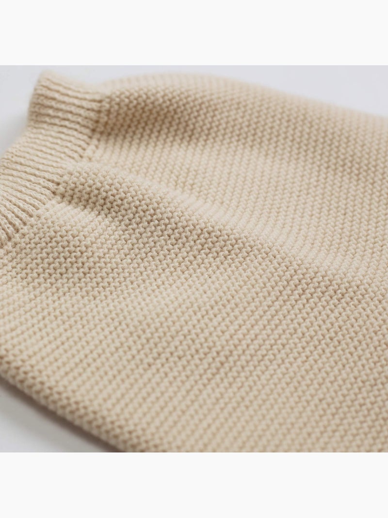 Pantalon Bébé Maille Beige - Kiabi
