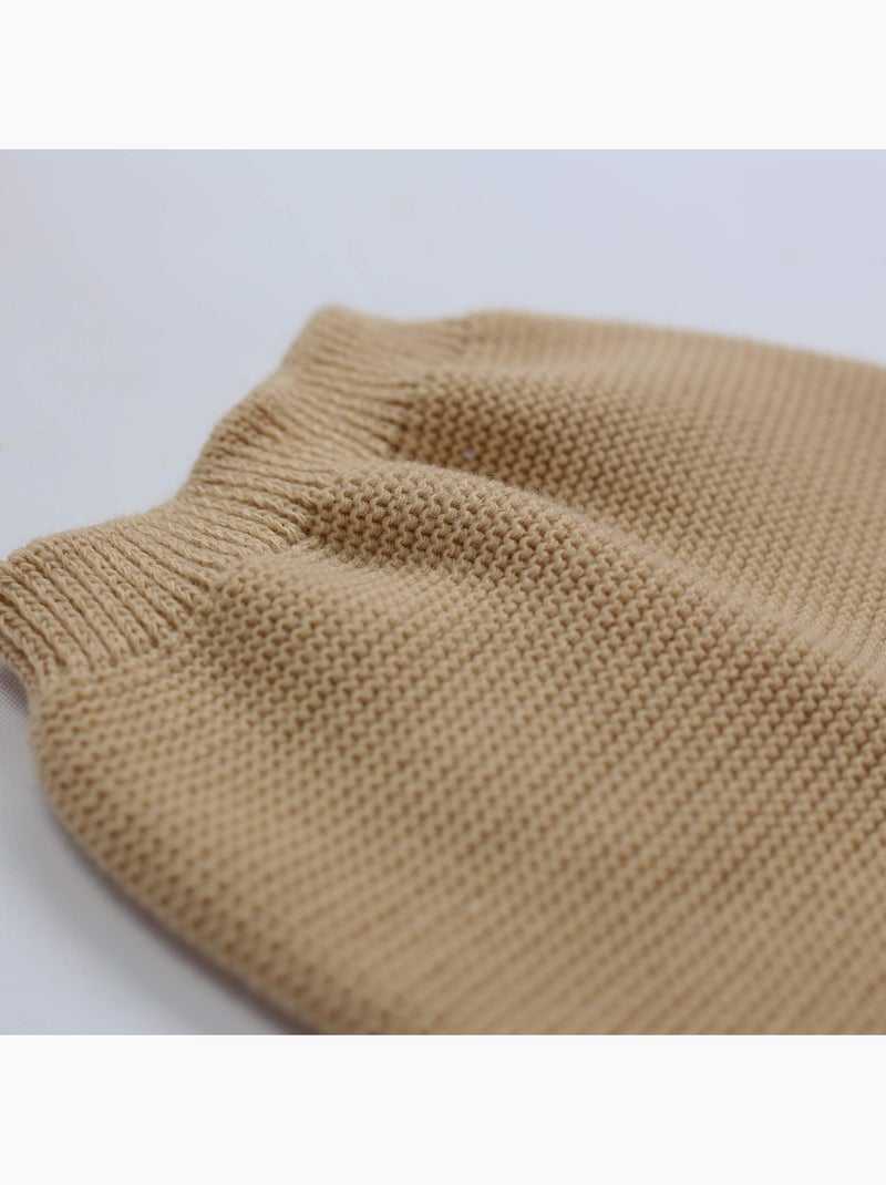 Pantalon Bébé Maille Marron cappuccino - Kiabi