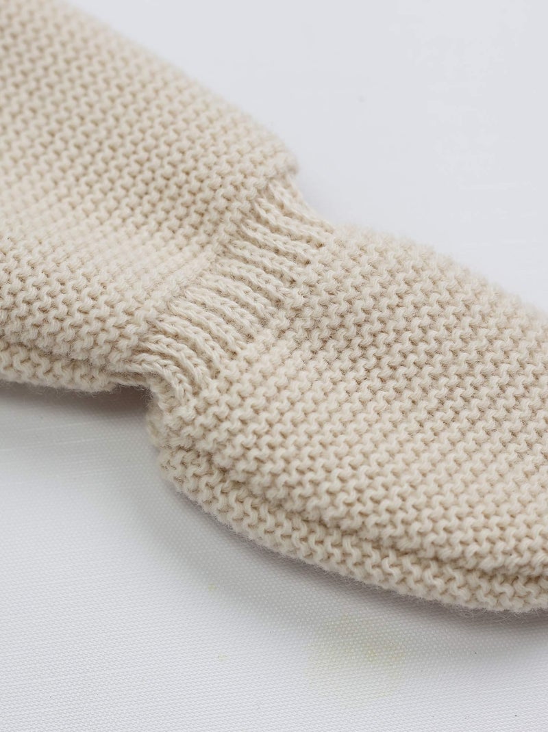 Pantalon bébé maille Marron clair - Kiabi