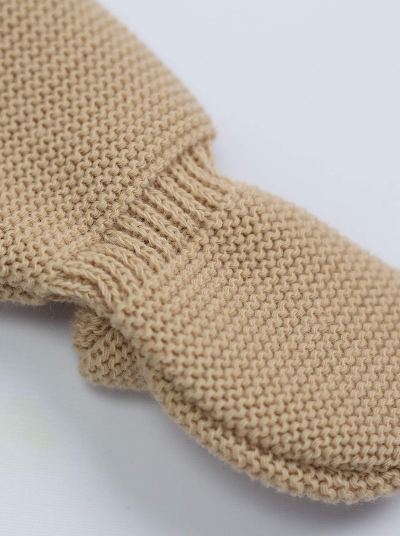 Pantalon bébé maille Marron - Kiabi