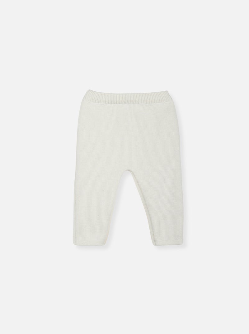 Pantalon bébé petits marins Ecru - Kiabi