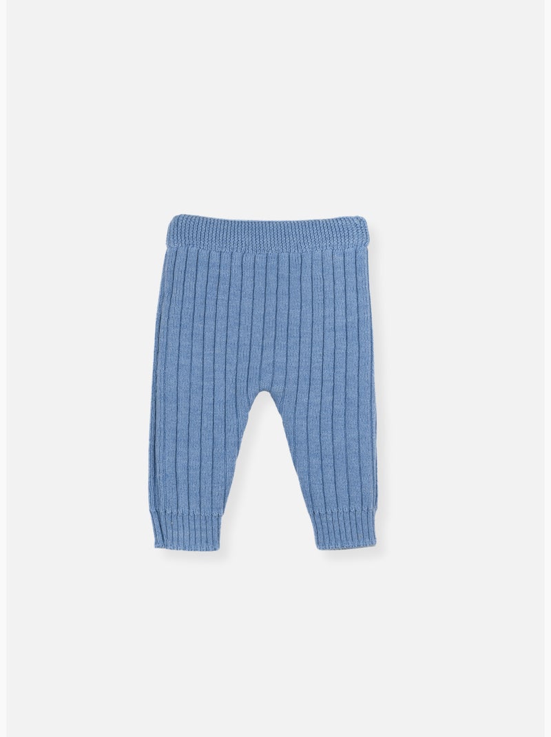 Pantalon bébé rétro Bleu clair - Kiabi