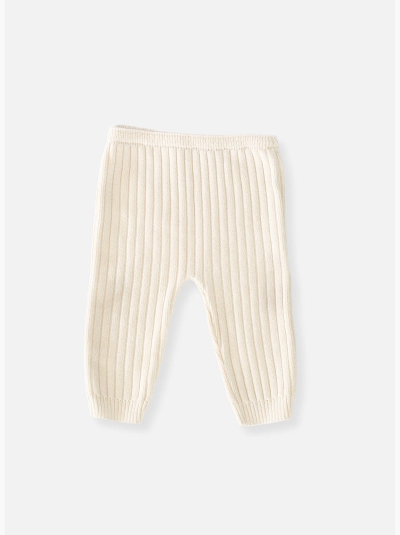 Pantalon bébé rétro Ecru - Kiabi