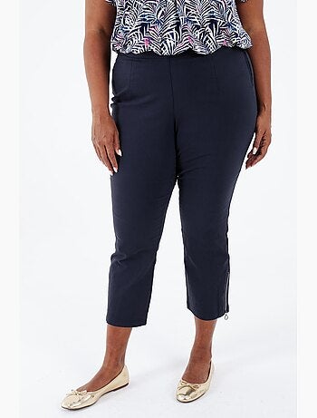 Pantalon bengaline 3/4 uni