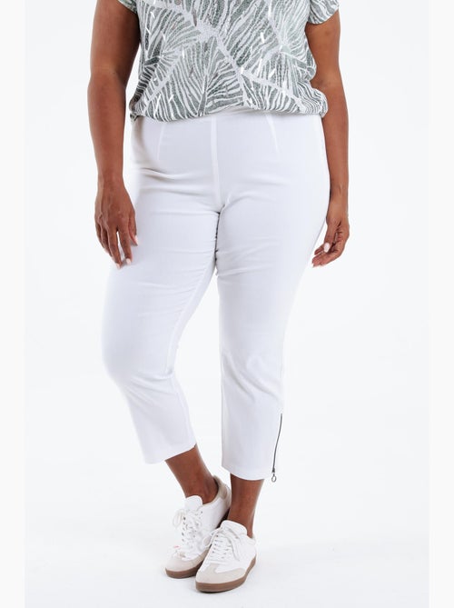 Pantalon bengaline 3/4 uni PAPRIKA - Kiabi