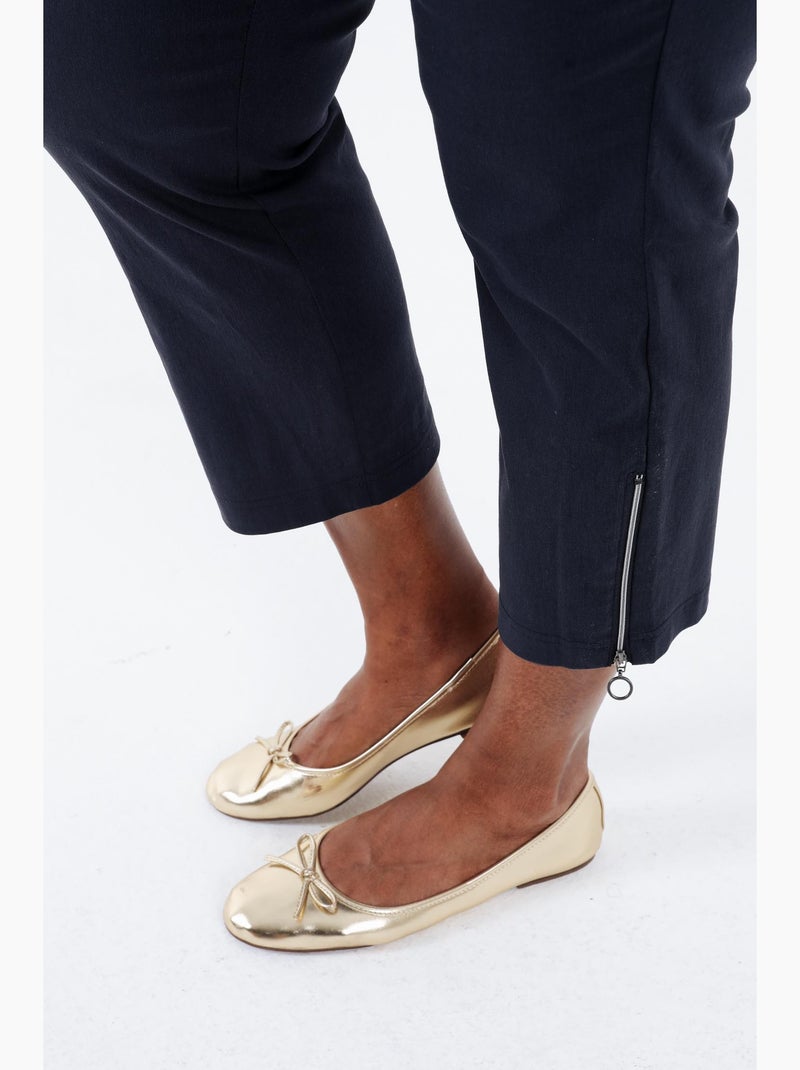 Pantalon bengaline 3/4 uni PAPRIKA Blanc - Kiabi