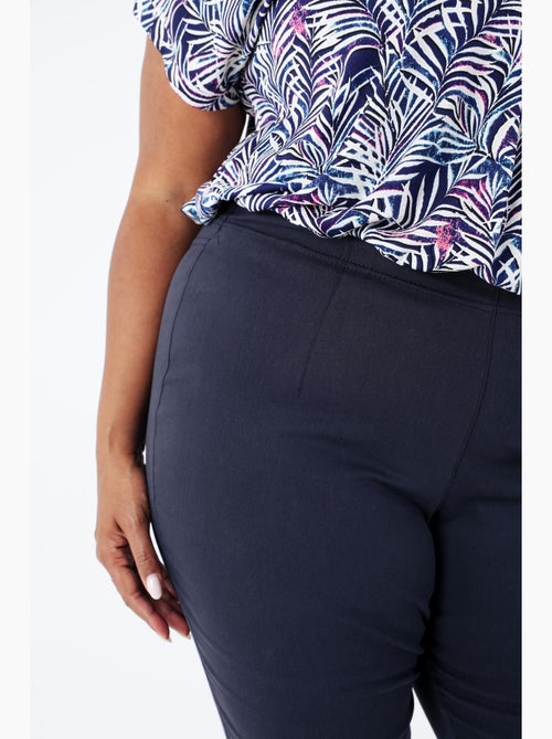 Pantalon bengaline 3/4 uni PAPRIKA - Kiabi