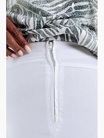 Pantalon bengaline 3/4 uni PAPRIKA