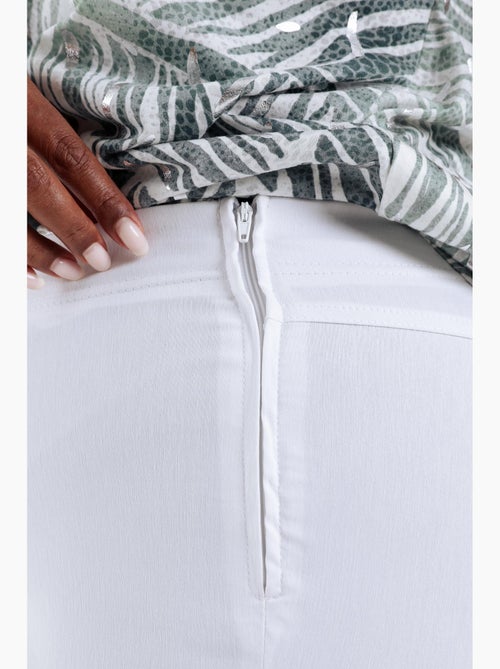 Pantalon bengaline 3/4 uni PAPRIKA - Kiabi