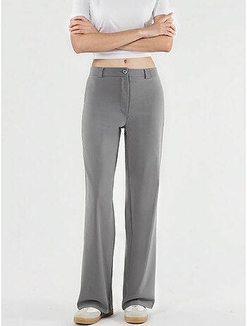 Pantalon Bengaline à jambe droite taille haute