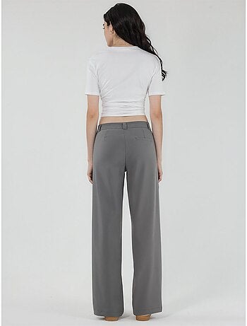 Pantalon Bengaline à jambe droite taille haute