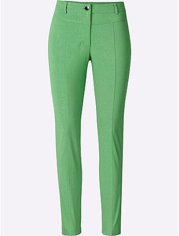 Pantalon bengaline extensible à coupe étroite et indéformable - Taille courte - Witt