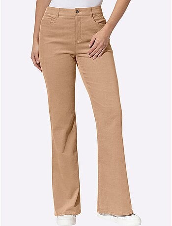 Pantalon bootcut coupe 5 poches moderne - taille standard - helline