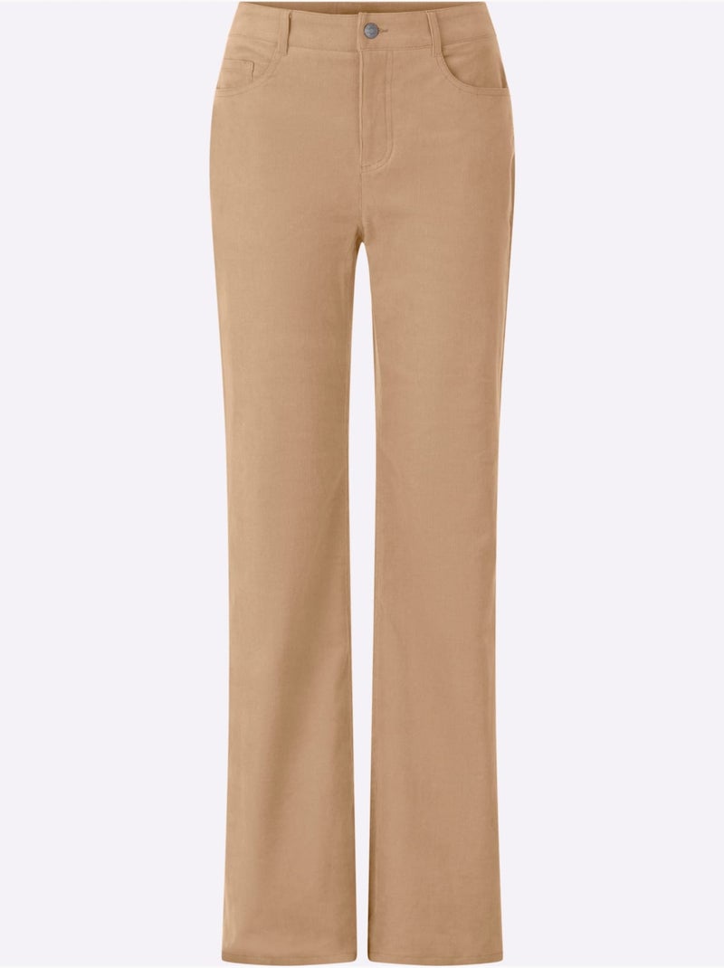Pantalon bootcut coupe 5 poches moderne - taille standard - helline Doré - Kiabi