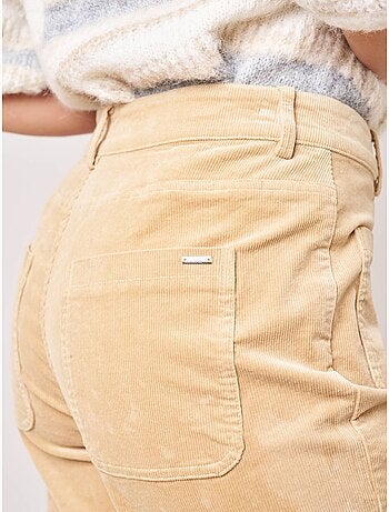 Pantalon bootcut femme en coton 'Deeluxe'