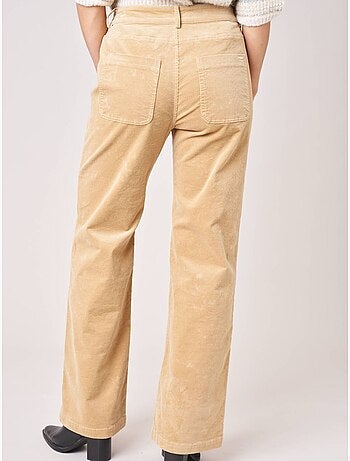 Pantalon bootcut femme en coton 'Deeluxe'
