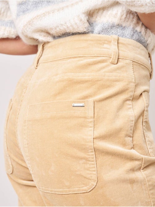 Pantalon bootcut femme en coton 'Deeluxe' - Kiabi Pantalon bootcut femme en coton 'Deeluxe' - Kiabi