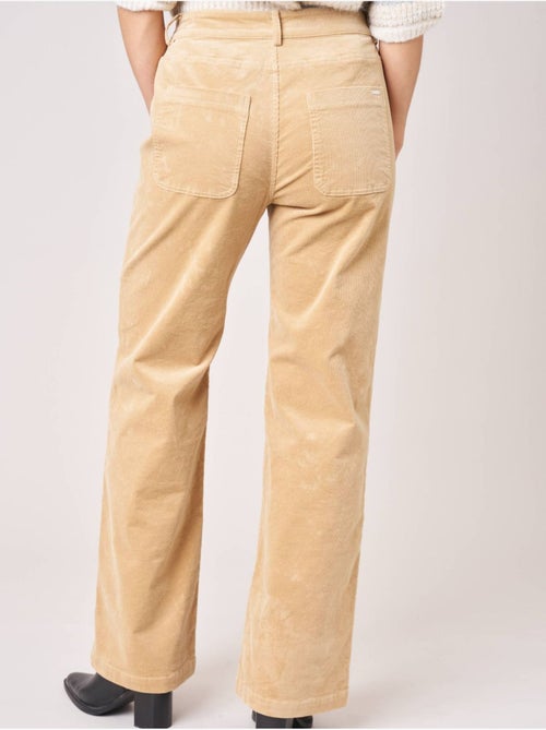 Pantalon bootcut femme en coton 'Deeluxe' - Kiabi Pantalon bootcut femme en coton 'Deeluxe' - Kiabi