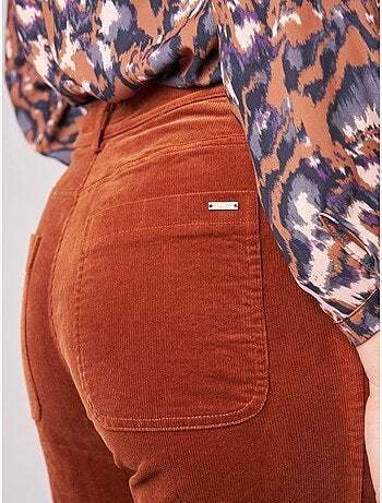 Pantalon bootcut femme en coton 'Deeluxe'