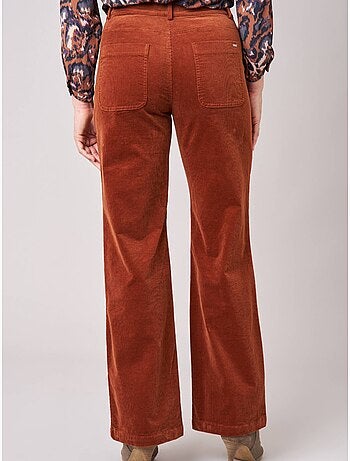 Pantalon bootcut femme en coton 'Deeluxe'