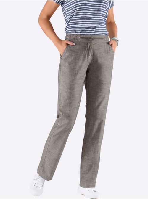 Pantalon Bootcut Pur Coton - Taille Courte - Witt - Kiabi