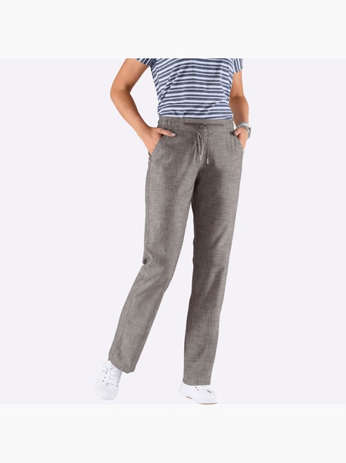 Pantalon Bootcut Pur Coton - Taille Courte - Witt - Kiabi