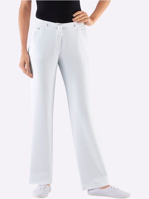 Pantalon Bootcut Pur Coton - Taille Extra Courte - Witt - Kiabi