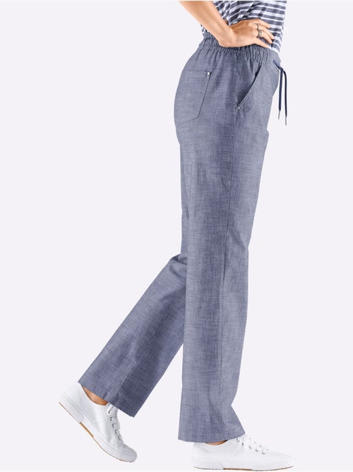 Pantalon Bootcut Pur Coton - Taille Extra Courte - Witt - Kiabi