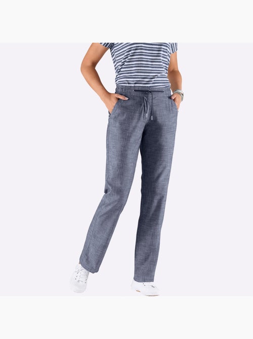 Pantalon Bootcut Pur Coton - Taille Extra Courte - Witt - Kiabi