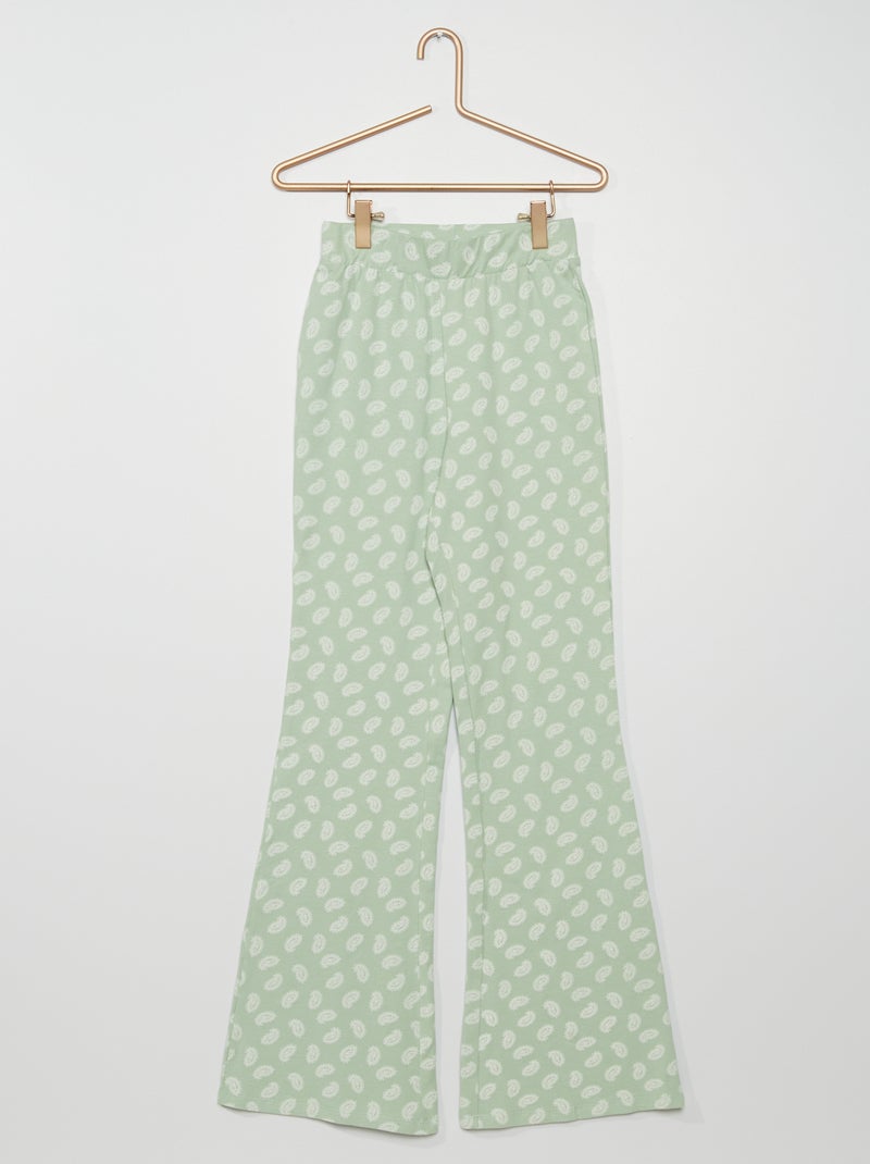 Pantalon bootcut VERT - Kiabi