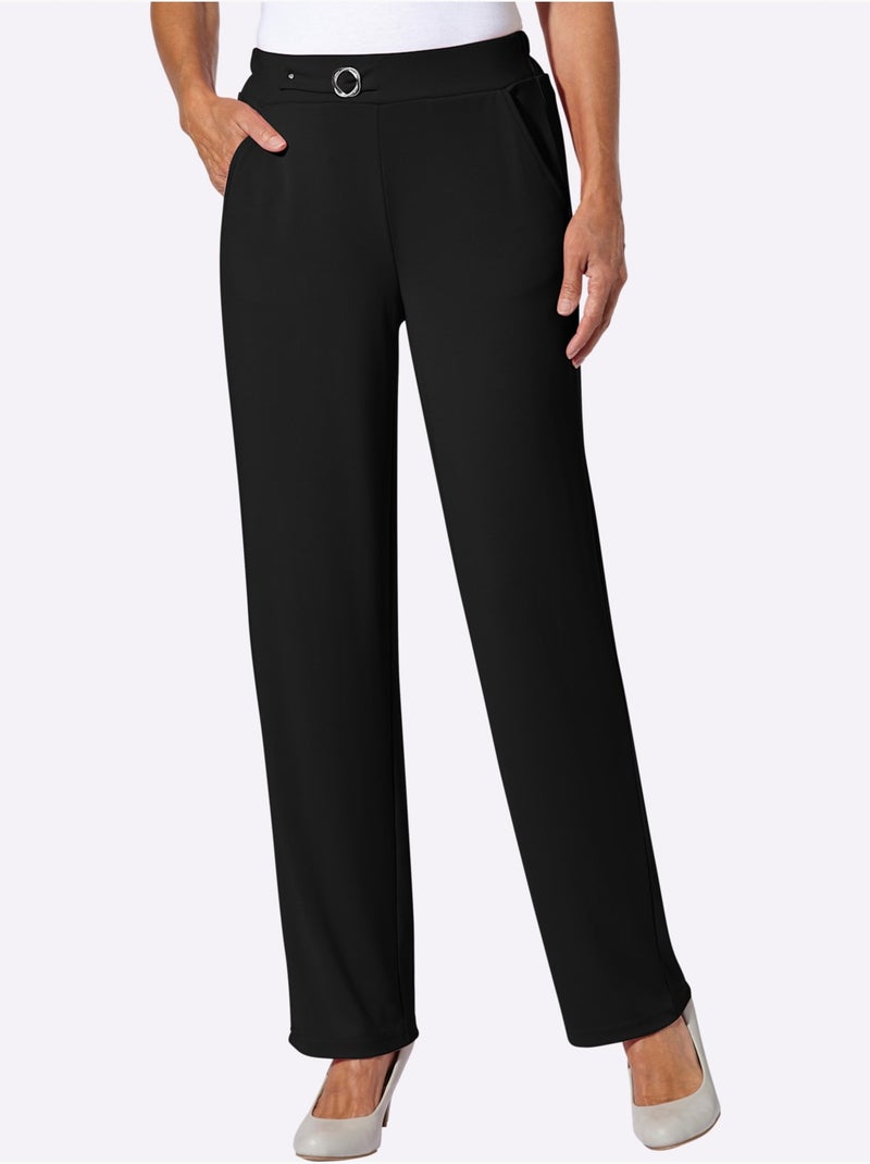 Pantalon Boucle Fantaisie Décorative - Taille Standard - Witt Noir - Kiabi