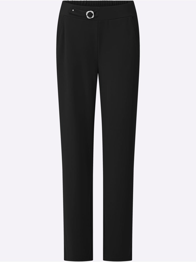 Pantalon Boucle Fantaisie Décorative - Taille Standard - Witt Noir - Kiabi