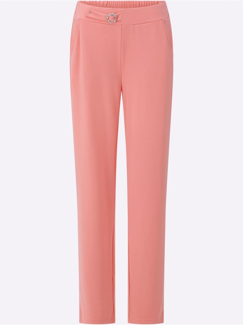 Pantalon Boucle Fantaisie Décorative - Taille Standard - Witt Rose - Kiabi