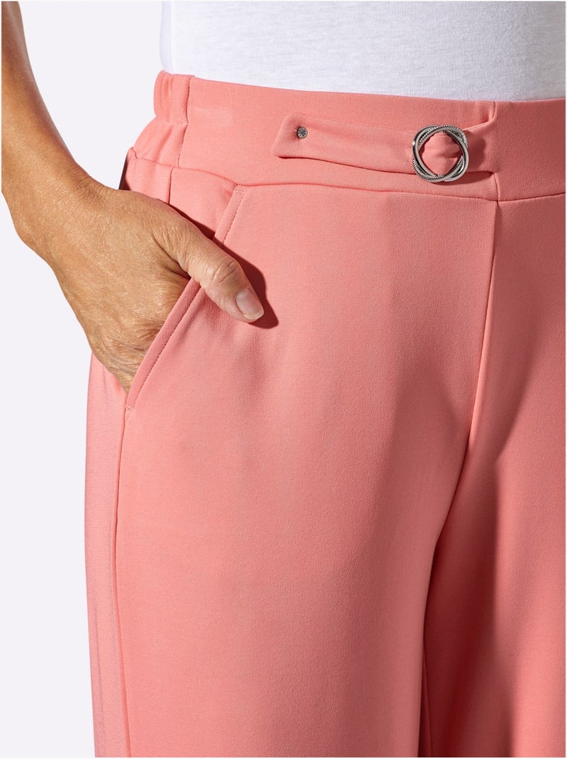 Pantalon Boucle Fantaisie Décorative - Taille Standard - Witt Rose - Kiabi