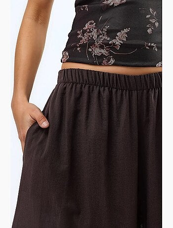 Pantalon bouffant à taille élastique avec poches busem
