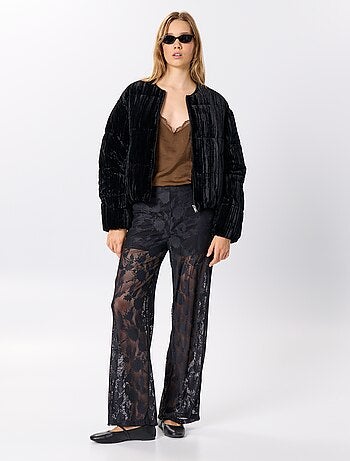 Pantalon boule en dentelle avec doublure short