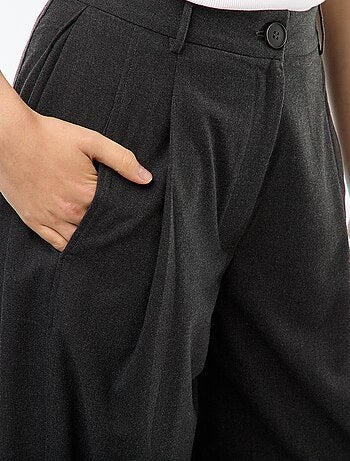 Pantalon boule taille haute uni