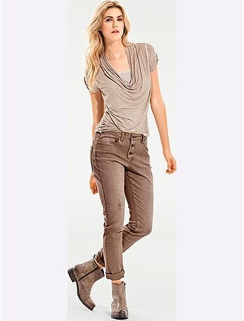 Pantalon Boyfriend - Taille Courte - Helline