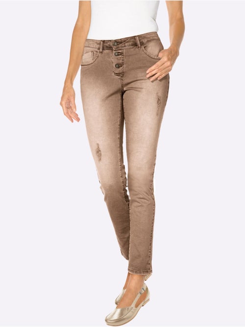 Pantalon Boyfriend Coupe Droite - Taille Courte - Helline - Kiabi