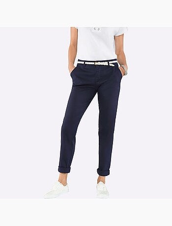 Pantalon boyfriend qualité coton - taille extra courte - witt