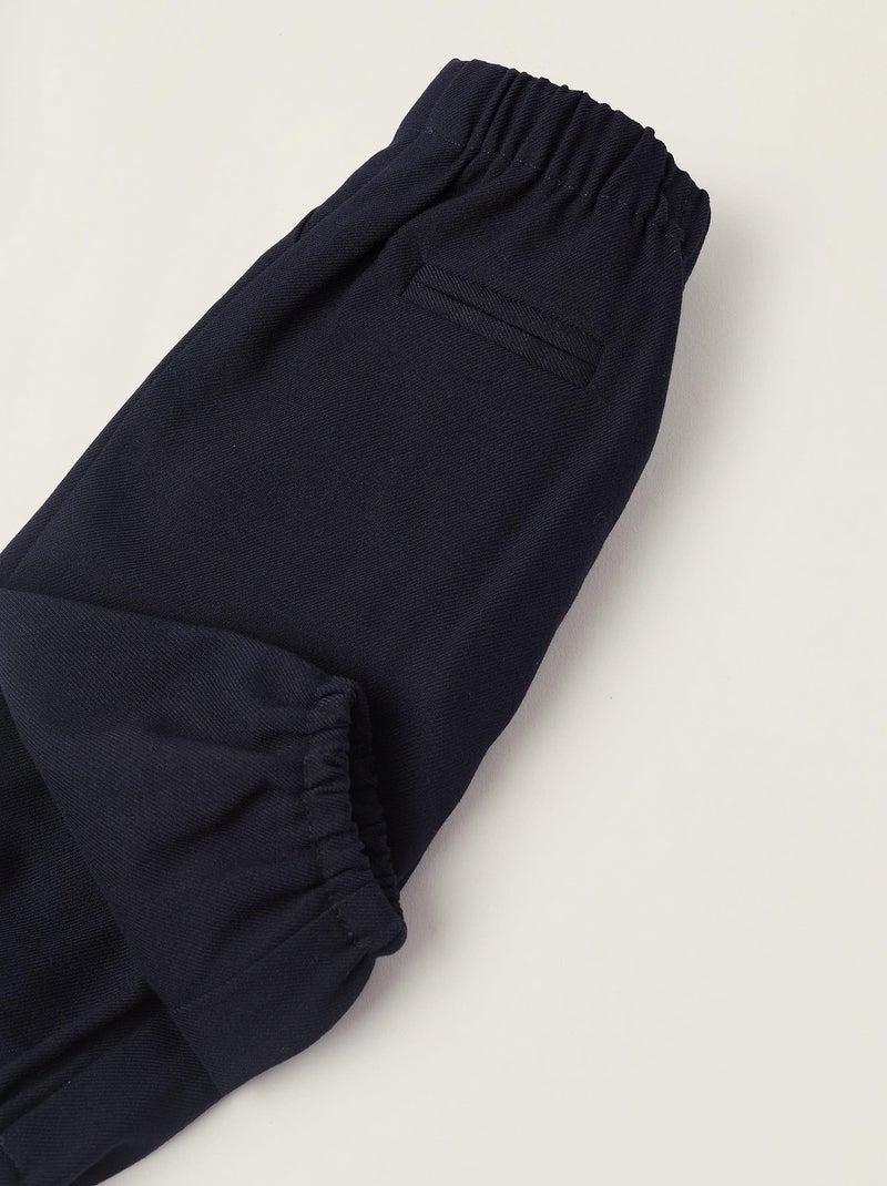 Pantalon bretelles réglables et amovibles NOËL Bleu foncé - Kiabi